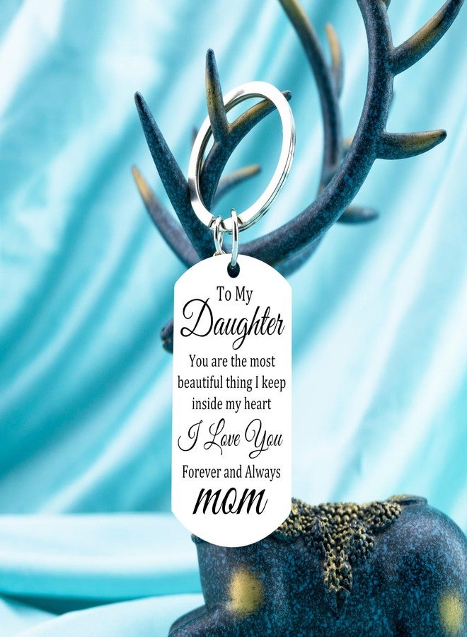 Aisity Daughter Gifts from Mom To My Daughter Keychain Butterfly Gift for Women Daughters Birthday Christmas Graduation Gifts Stocking Stuffers for Daughters - Image 5